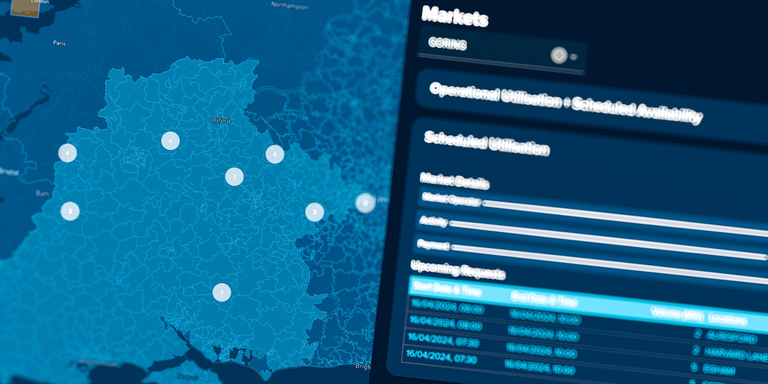 A screenshot of the ElectronConnect flexibility platform