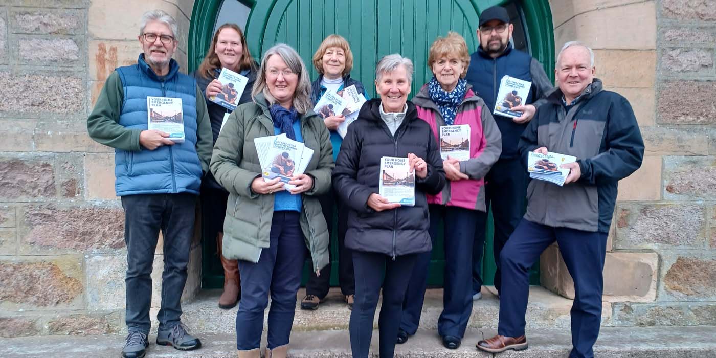 Volunteers from the Highland village of Carrbridge 