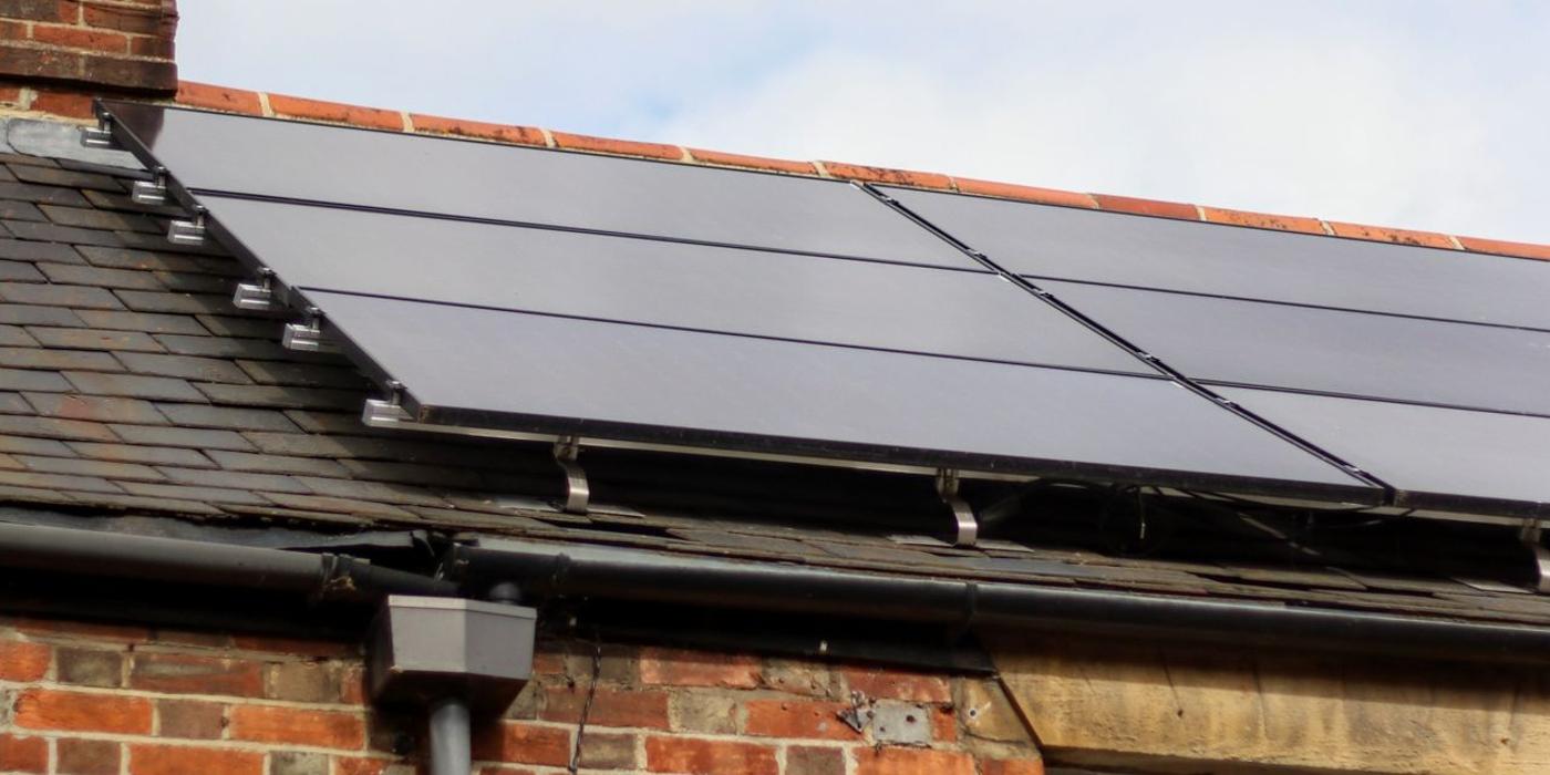 A generic image of a rooftop of a property participating in flexibility markets. 