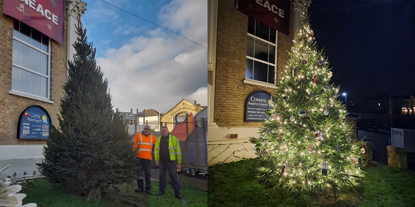 Christmas Tree in Cowes