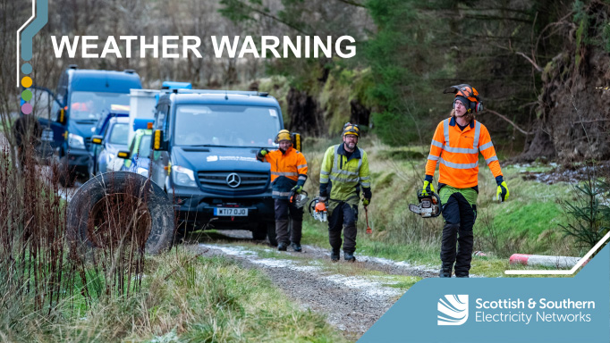 SSEN moves to Weather Warning status in the north of Scotland