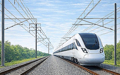 A composite image of the railway and electrical networks sharing power infrasctructure