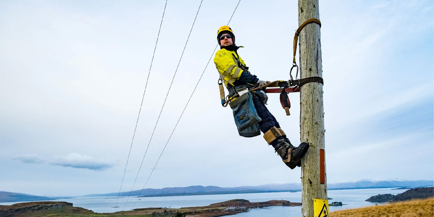 Work being carried out on the SSEN Network in the North of Scotland