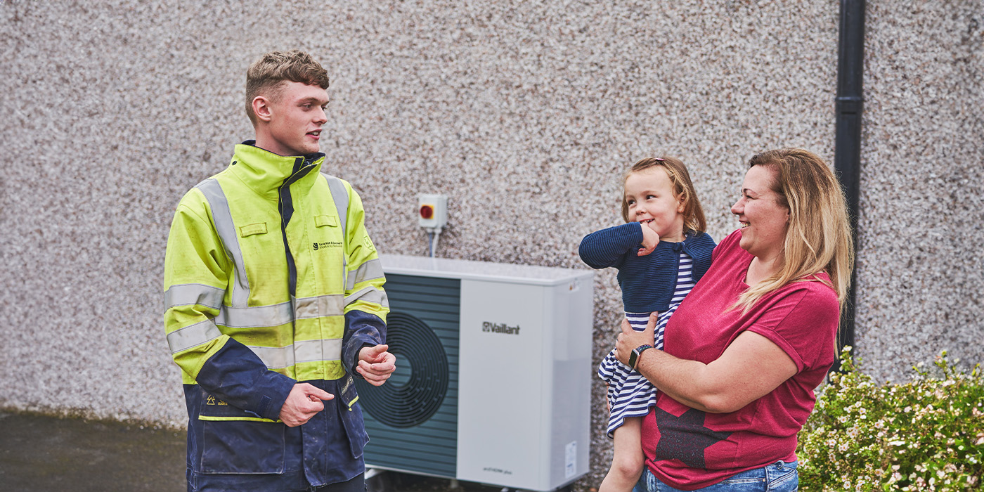 SSEN Engineer with heat pump and family