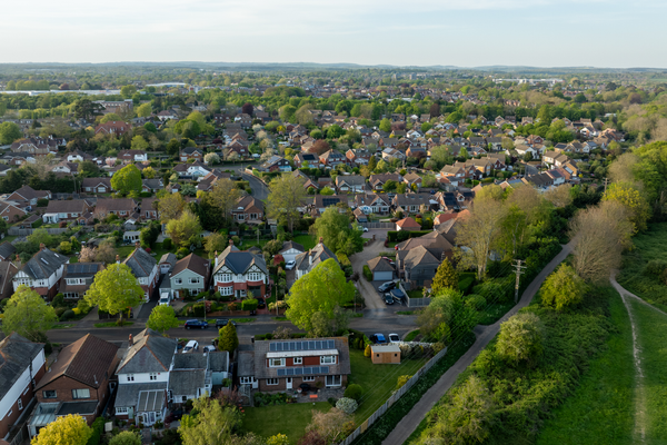 Image of neighbourhood and houses in England